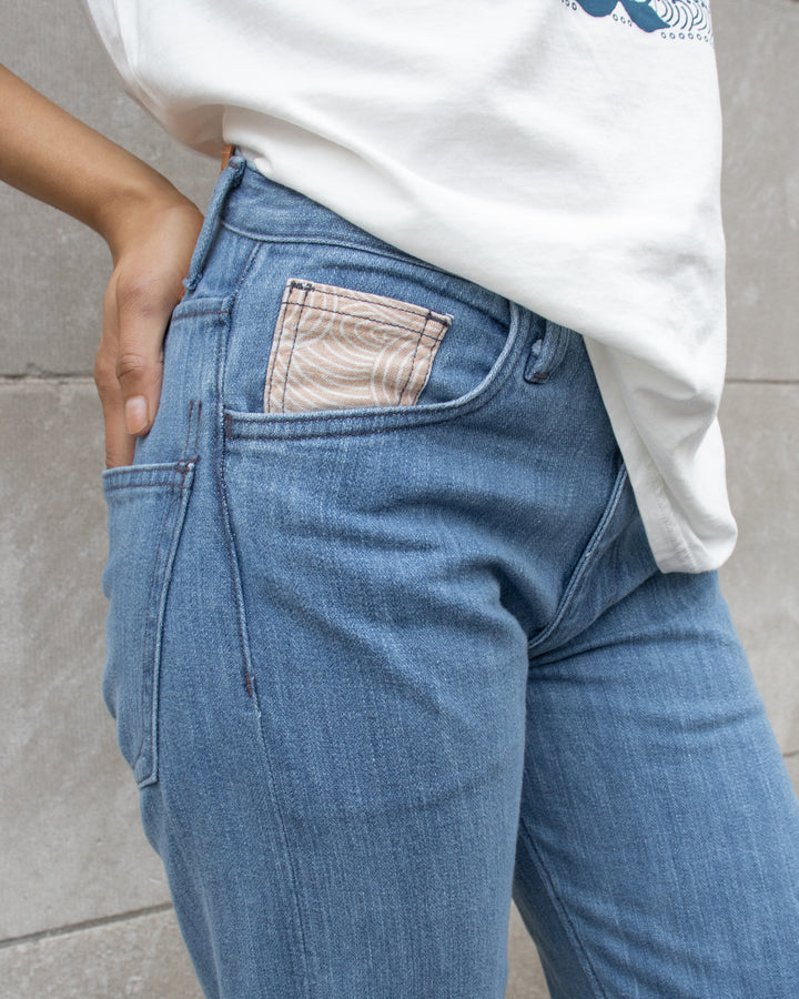 Kiriko Original Easy Fit Denim, US Made 11 oz. Lightweight Broken Twill - Bleach Wash