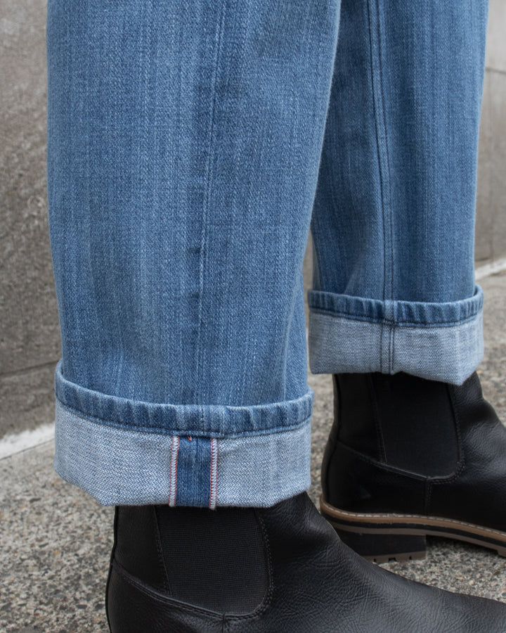Kiriko Original Easy Fit Denim, US Made 11 oz. Lightweight Broken Twill - Bleach Wash