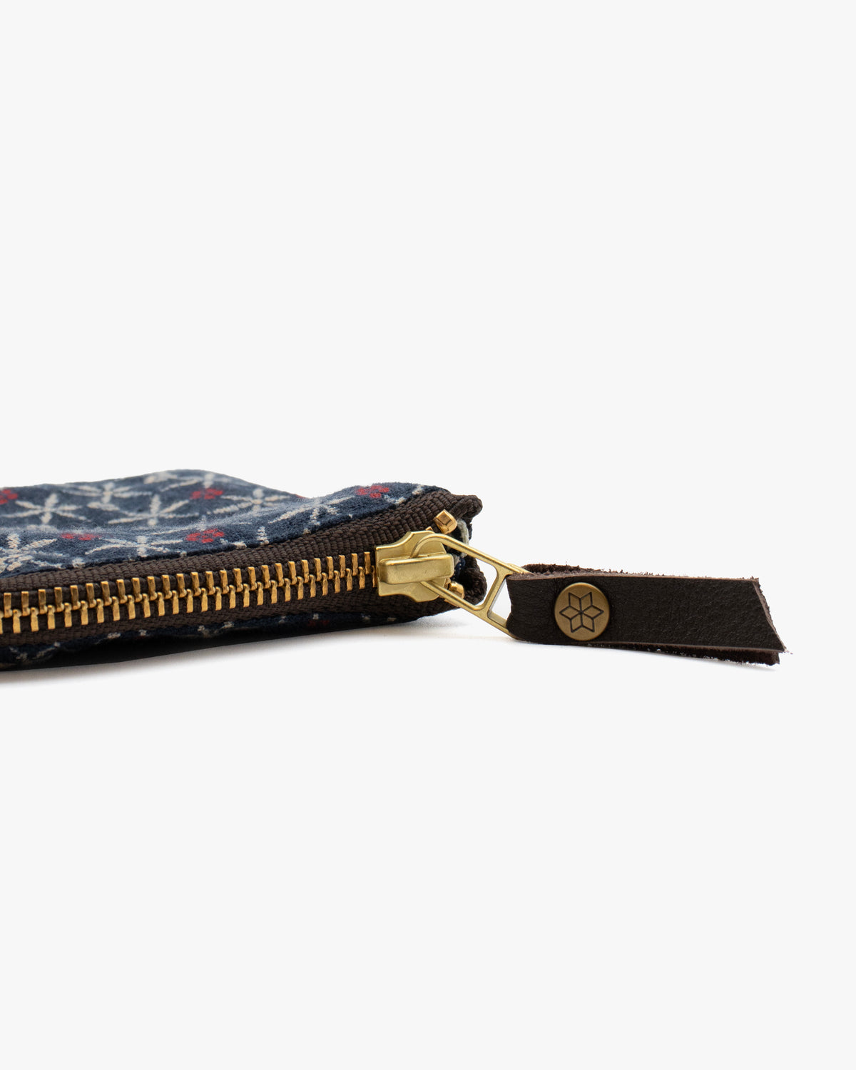 Kiriko Original, Zipper Wallet, Indigo Yuki Kessho