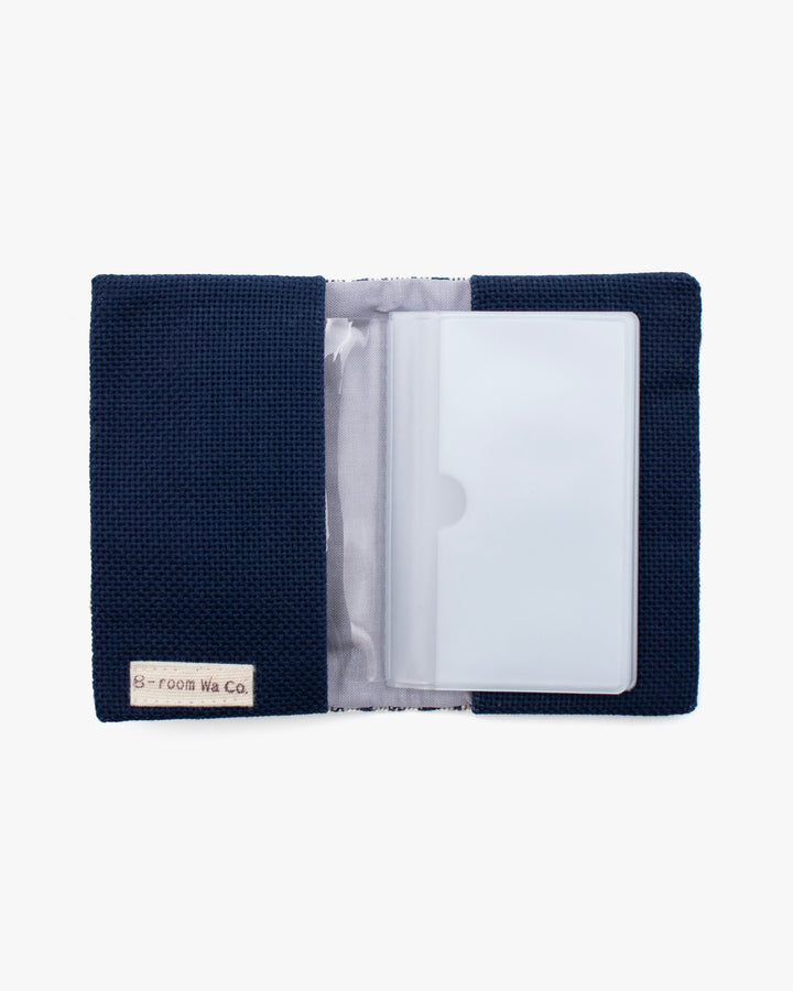 Kogin Sashiko Card Case, Kind Offer, Geometric Pattern