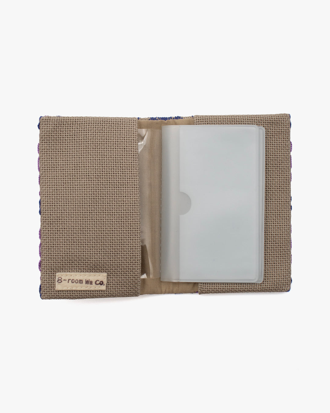 Kogin Sashiko Card Case, Kind Offer, Geometric Pattern