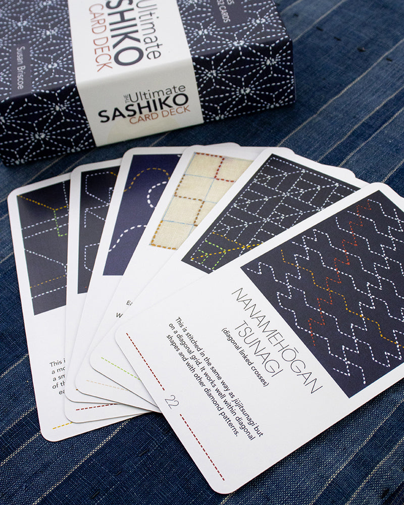 ENG: The Ultimate Sashiko Card Deck by Susan Briscoe
