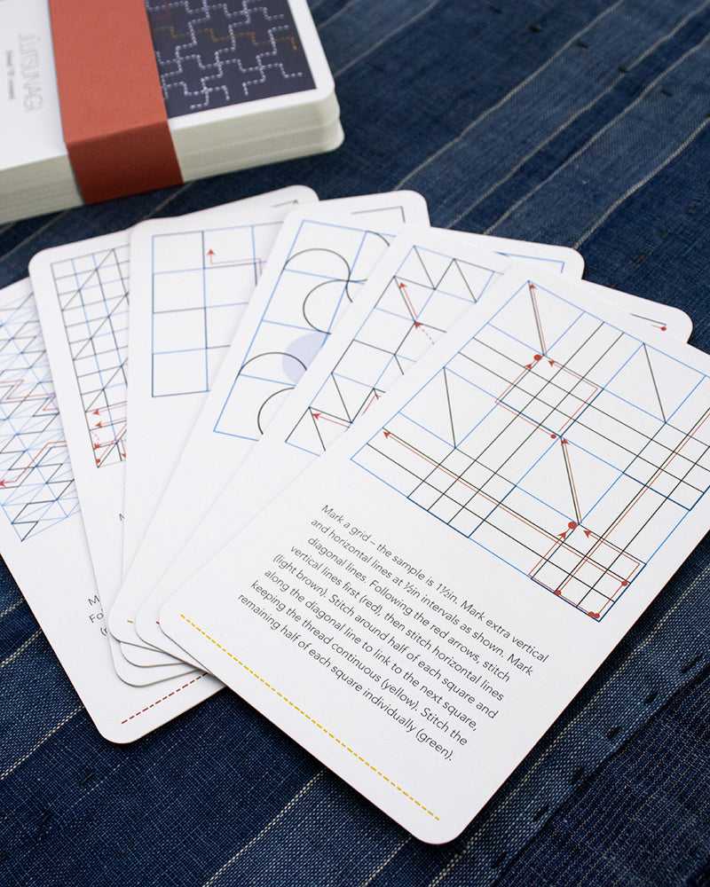 ENG: The Ultimate Sashiko Card Deck by Susan Briscoe