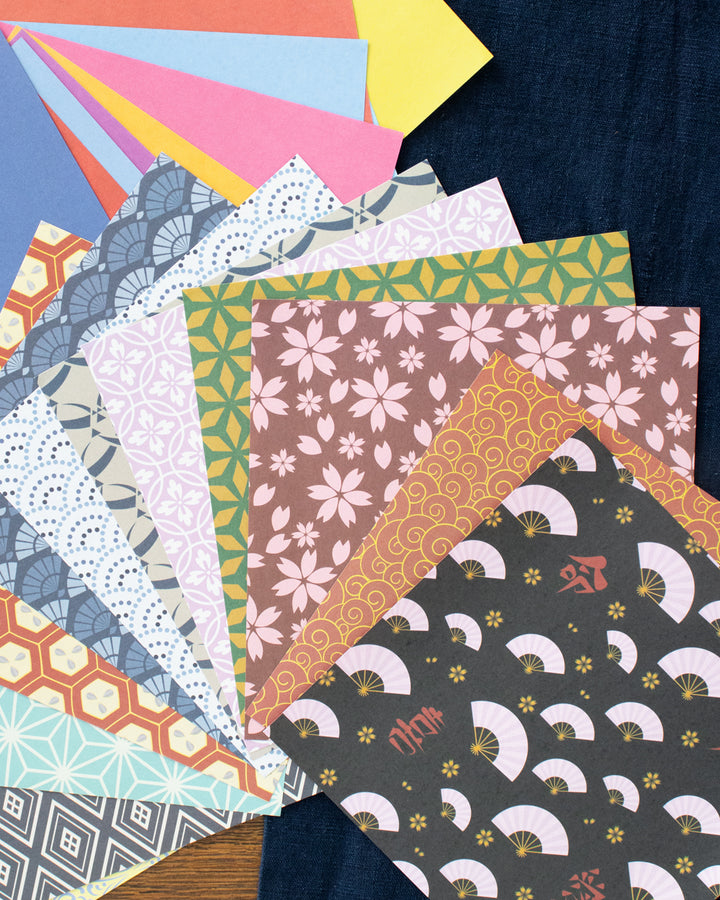 Japanese Origami Paper, Washi Patterns 15cm, 100 sheets