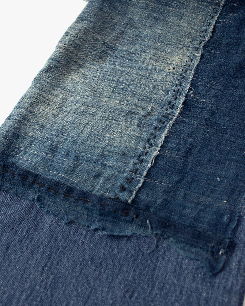 Kiriko Custom Denim Jeans, Patched Vintage Boro, Levi's Brand, Denim with Indigo Patches - 32