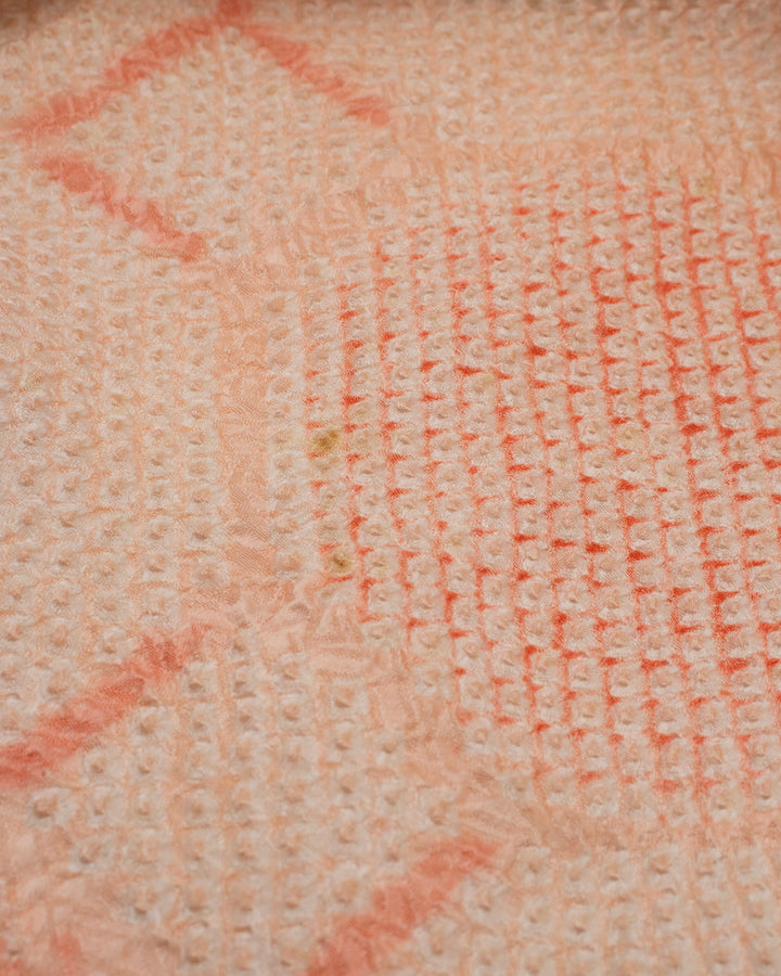 Kiriko Custom, Altered Haori Jacket, Full Shibori, Floral and Shippou Tsunagi