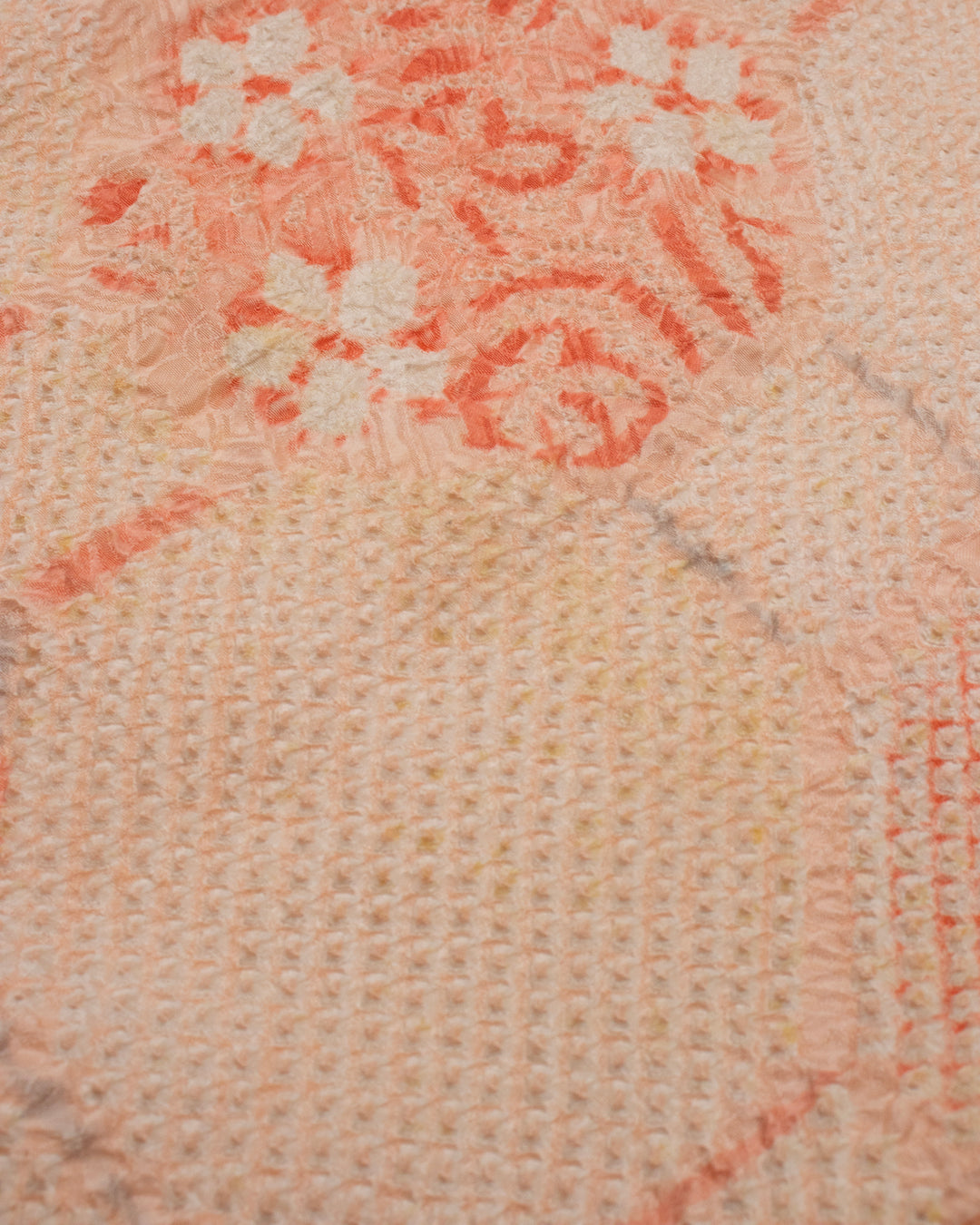 Kiriko Custom, Altered Haori Jacket, Full Shibori, Floral and Shippou Tsunagi