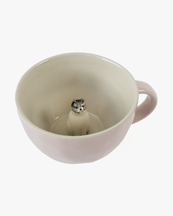 Mug, Bisque, Animal Figures