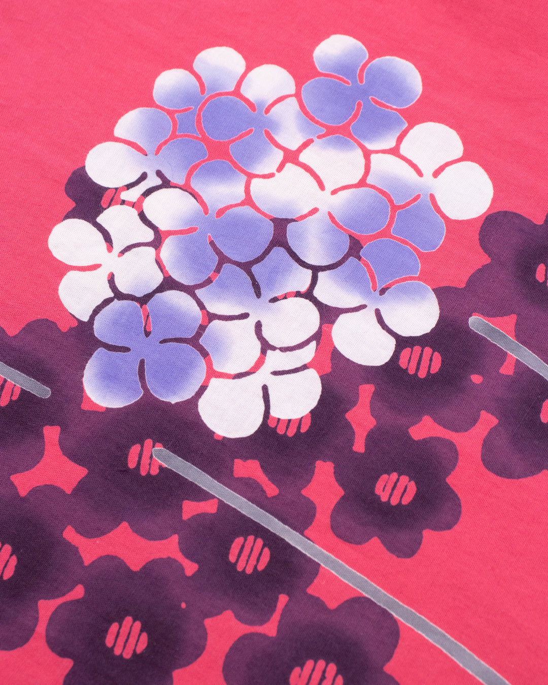 Kiriko Original Scarf, Split Yukata, Wide, Multicolor Hydrangea