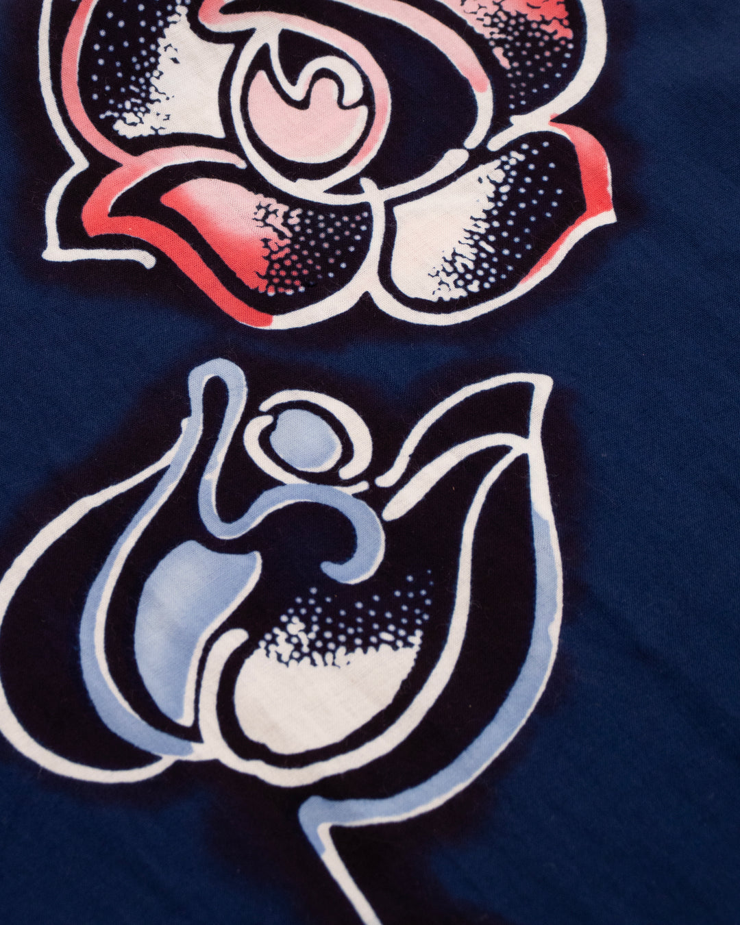 Kiriko Original Scarf, Split Yukata, Wide, Pink and Blue Roses