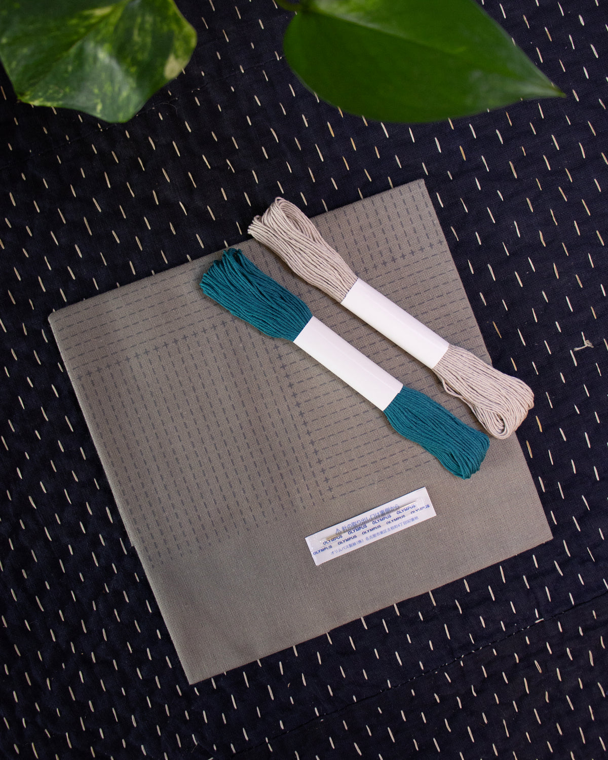 Olympus, Sashiko Interior Kit, Zigzag, Gray