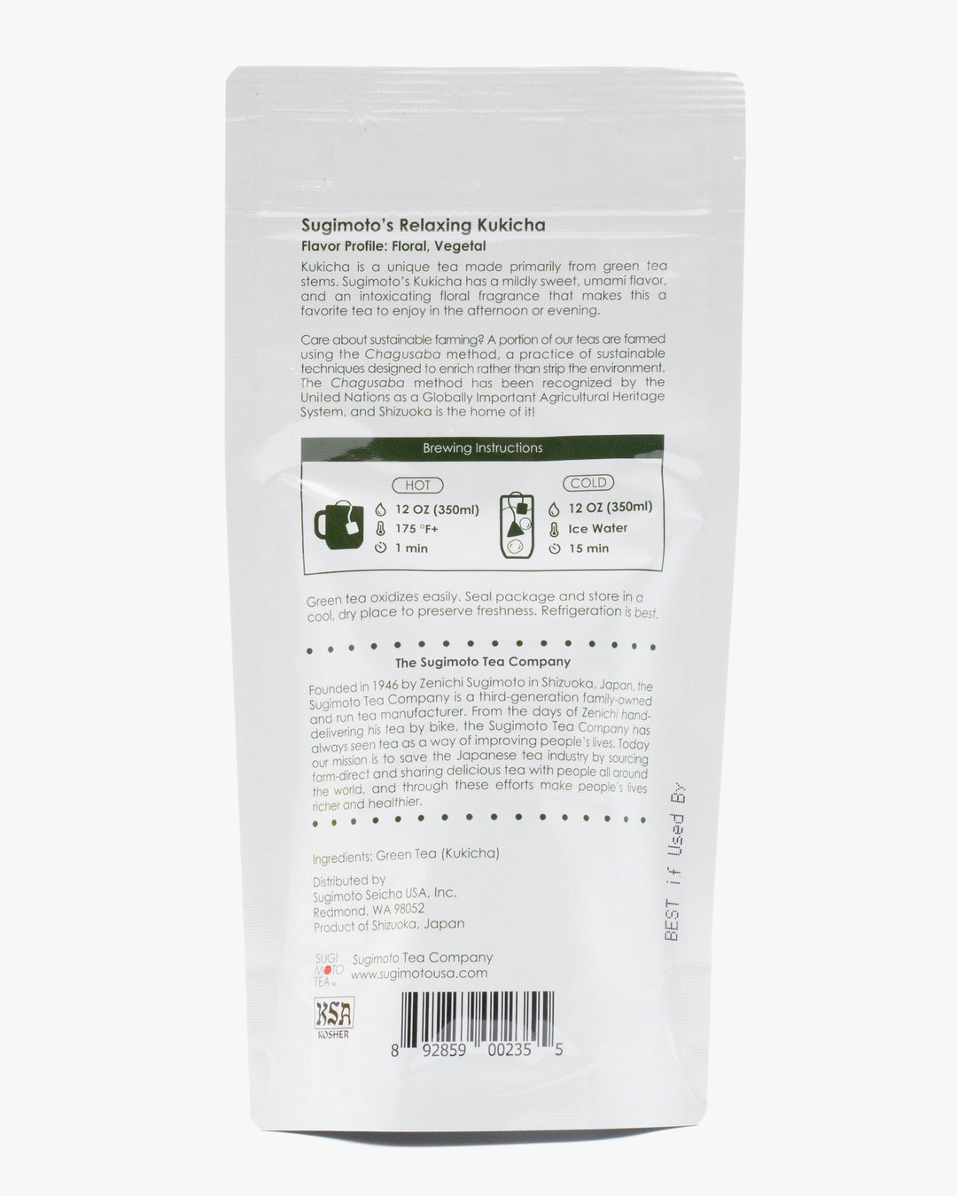 Sugimoto, Tea Bags, Kukicha