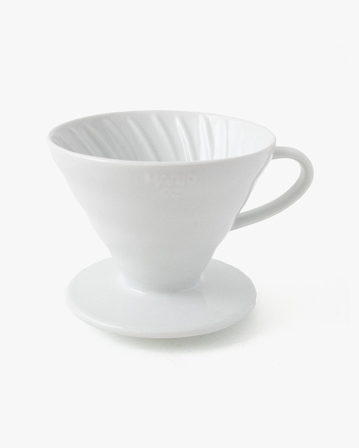 V60 Ceramic Coffee Dripper, 02 White, Hario