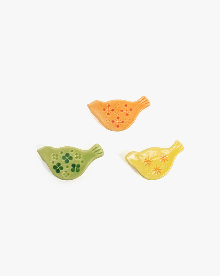 Chopstick Rest, Masterscraft, Bird, Flower