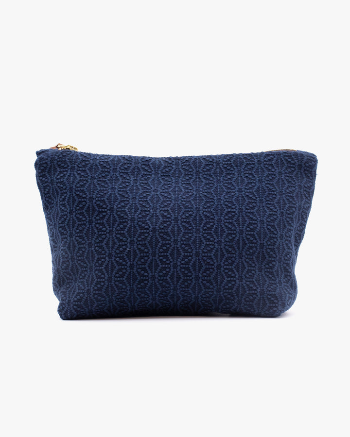 Kiriko Original Stand-Up Pouch, Kogin Asanoha, Indigo