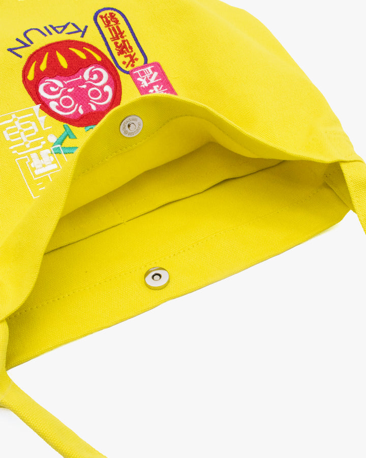 Wa Modern Tote, Yellow Daruma