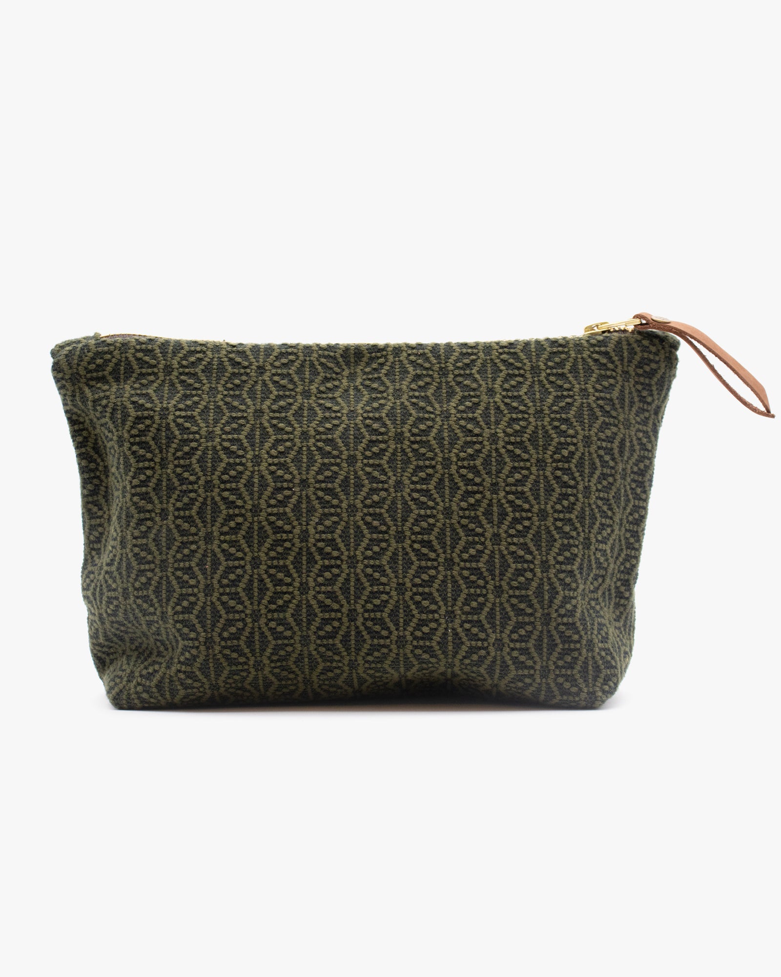 Kiriko Original Stand-Up Pouch, Kogin Asanoha, Green