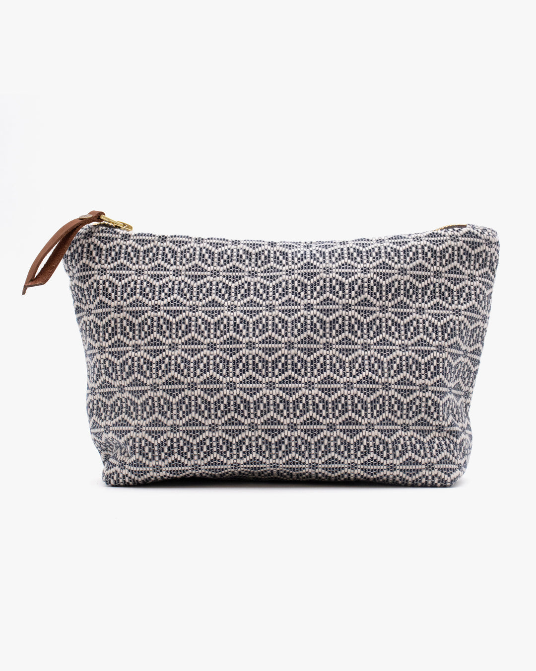 Kiriko Original Stand-Up Pouch, Kogin Asanoha, Indigo and White