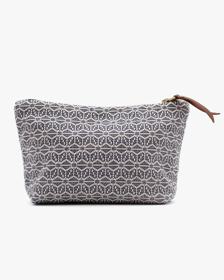 Kiriko Original Stand-Up Pouch, Kogin Asanoha, Indigo and White