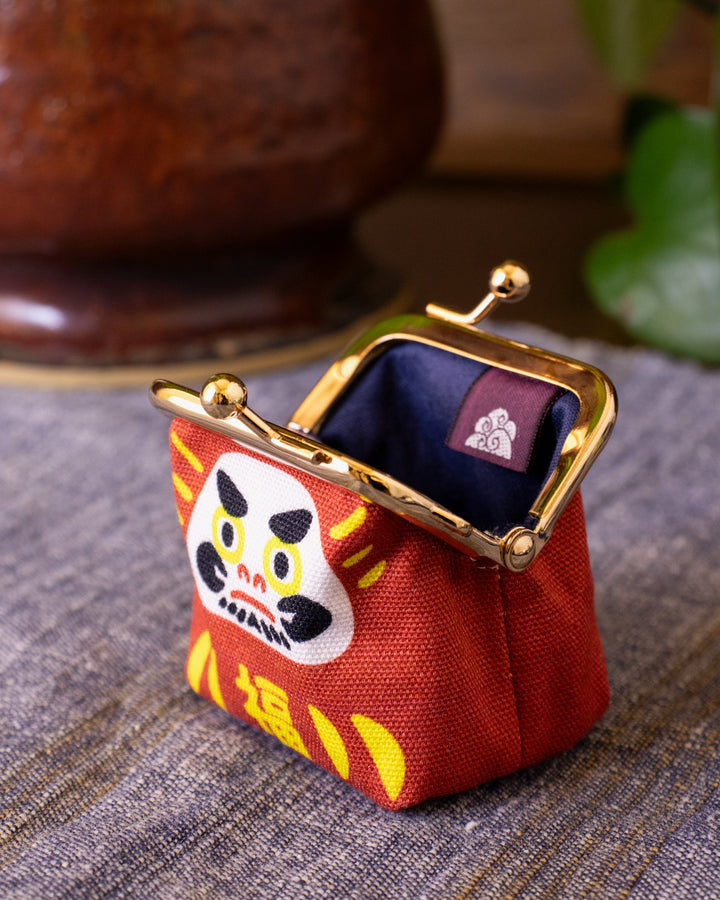 Wa Modern, Mini Coin Purse, Red Kaiun Daruma