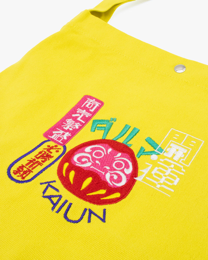 Wa Modern Tote, Yellow Daruma