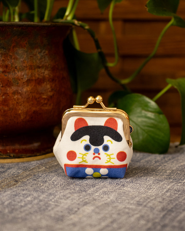 Wa Modern, Mini Coin Purse, White Inuhariko