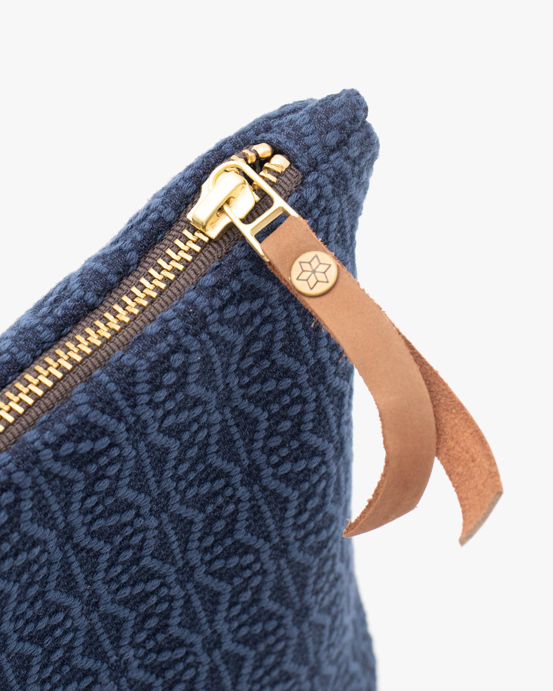 Kiriko Original Stand-Up Pouch, Kogin Asanoha, Indigo