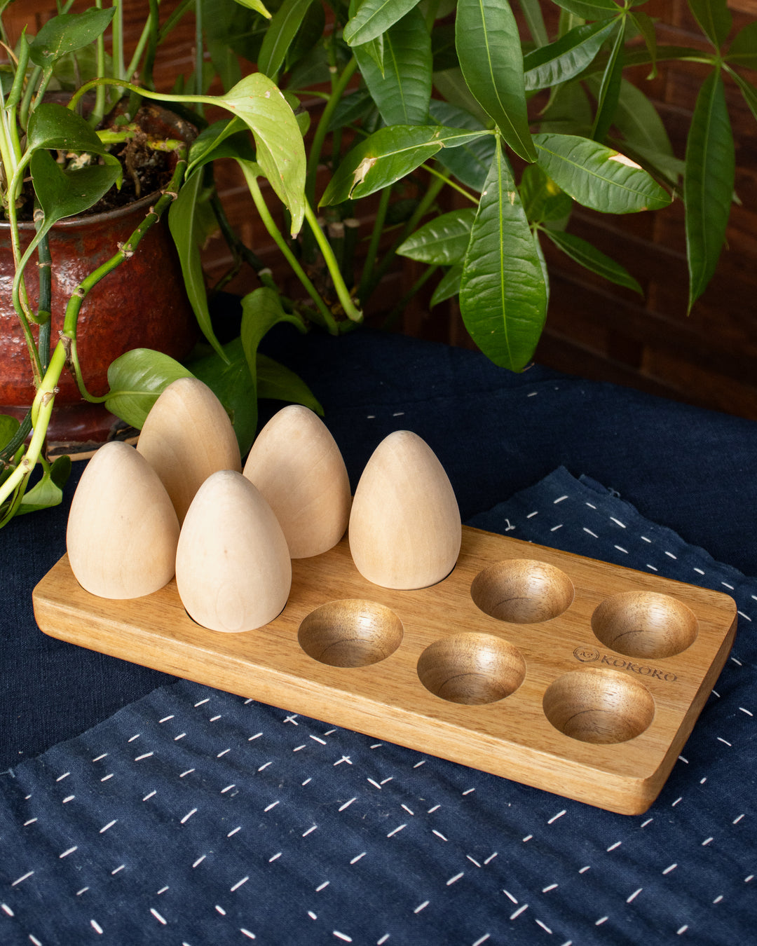 Kokoro Original Wooden Egg Holder
