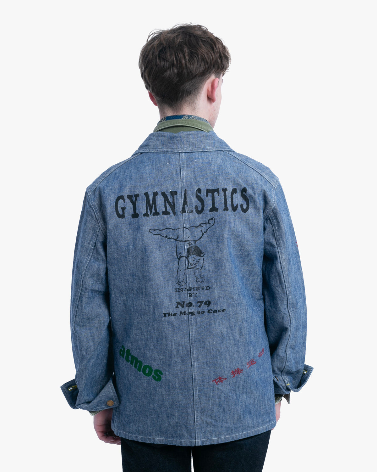 Japanese Repro Denim Coverall, L, Atmos x Li-Ning x F. Yataka, Medium Wash "Gymnastics"