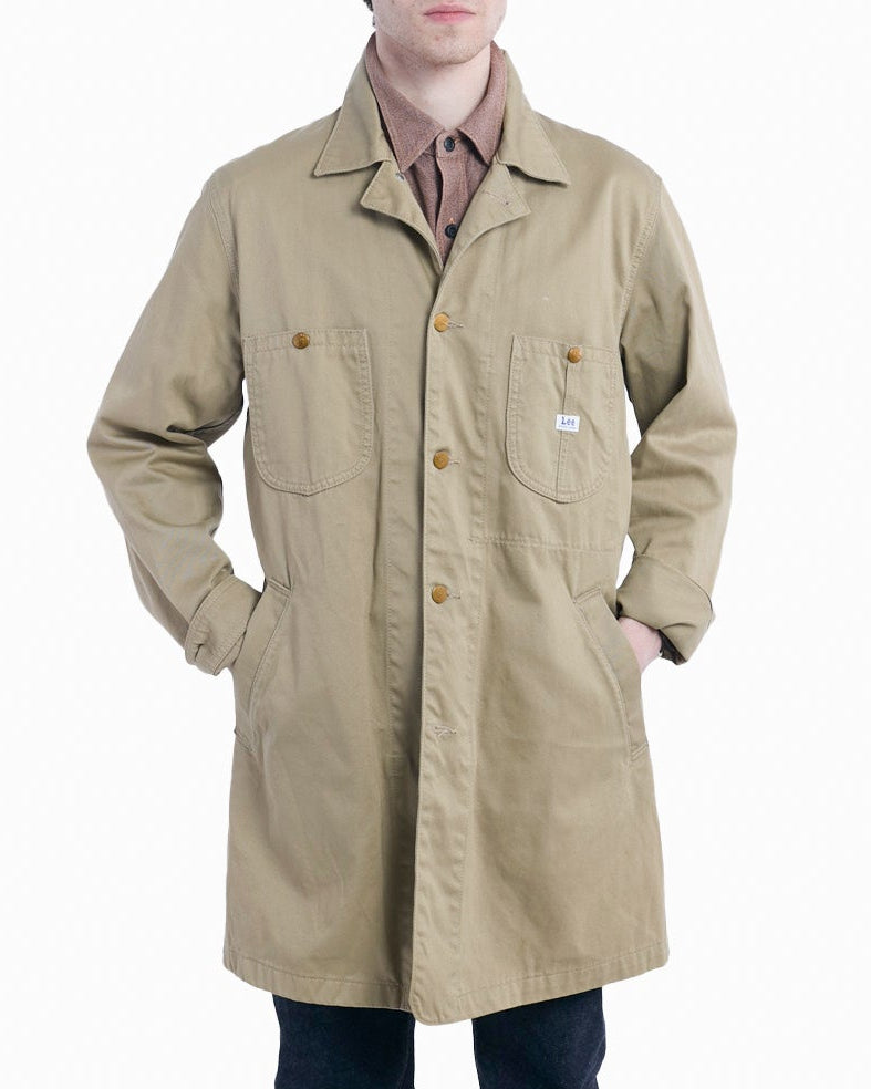 Japanese Repro Coat, XL, Lee, Khaki with Brass Buttons