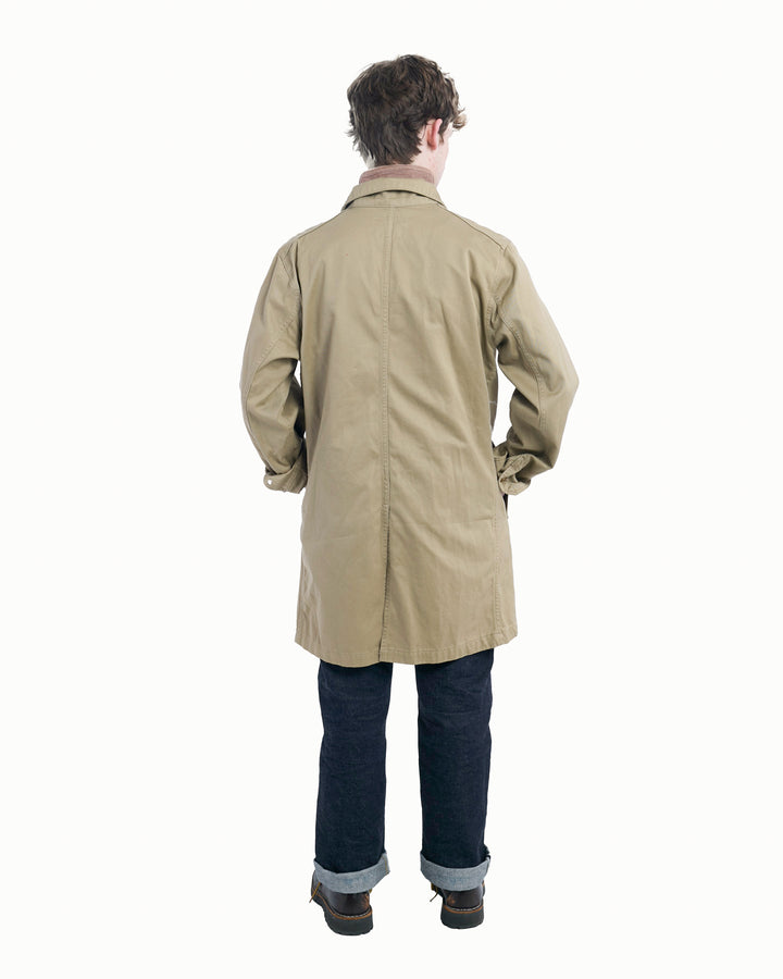 Japanese Repro Coat, XL, Lee, Khaki with Brass Buttons