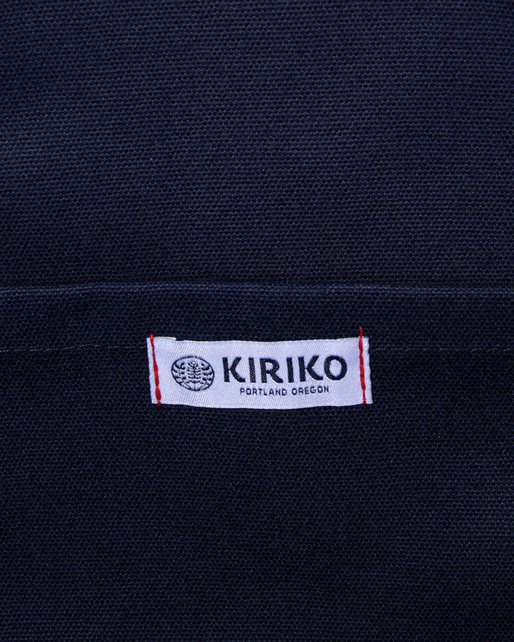 Kiriko Original Large Tote Bag, Canvas, Navy Logo