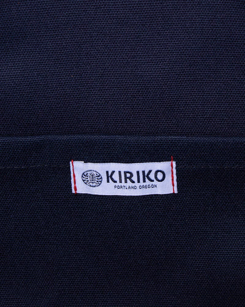 Kiriko Original Large Tote Bag, Canvas, Navy Logo