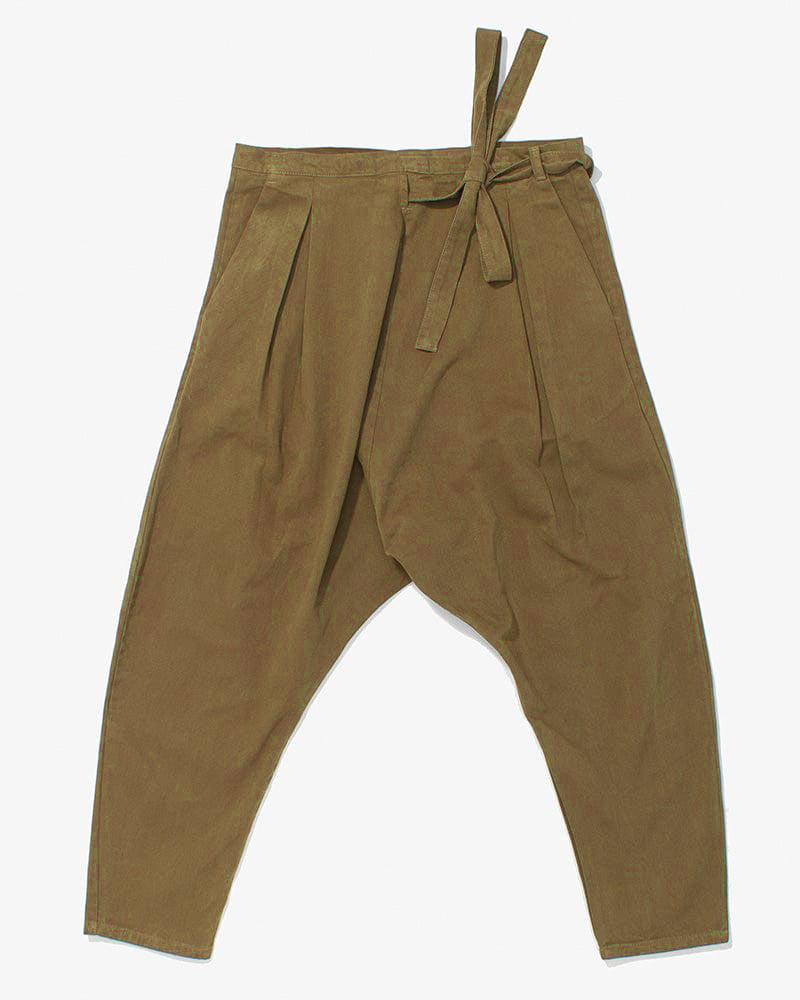 Olive Momohiki pants by Prospective Flow at Kiriko Made