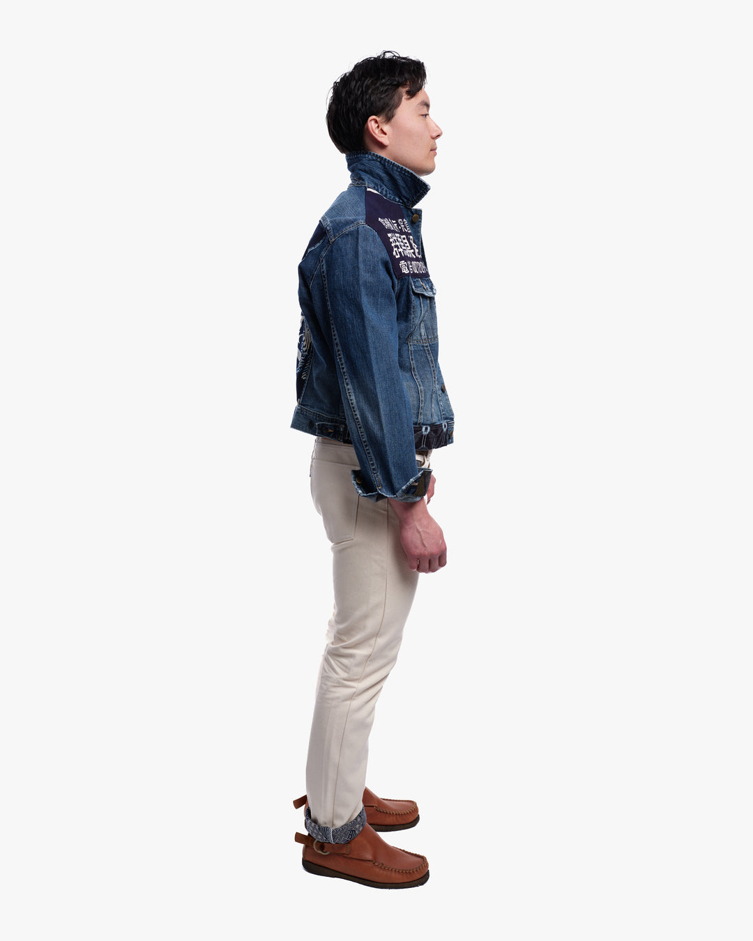 Kiriko Custom, Lee Jacket, Patched with Vintage Indigo Kasuri with Maekake Apron