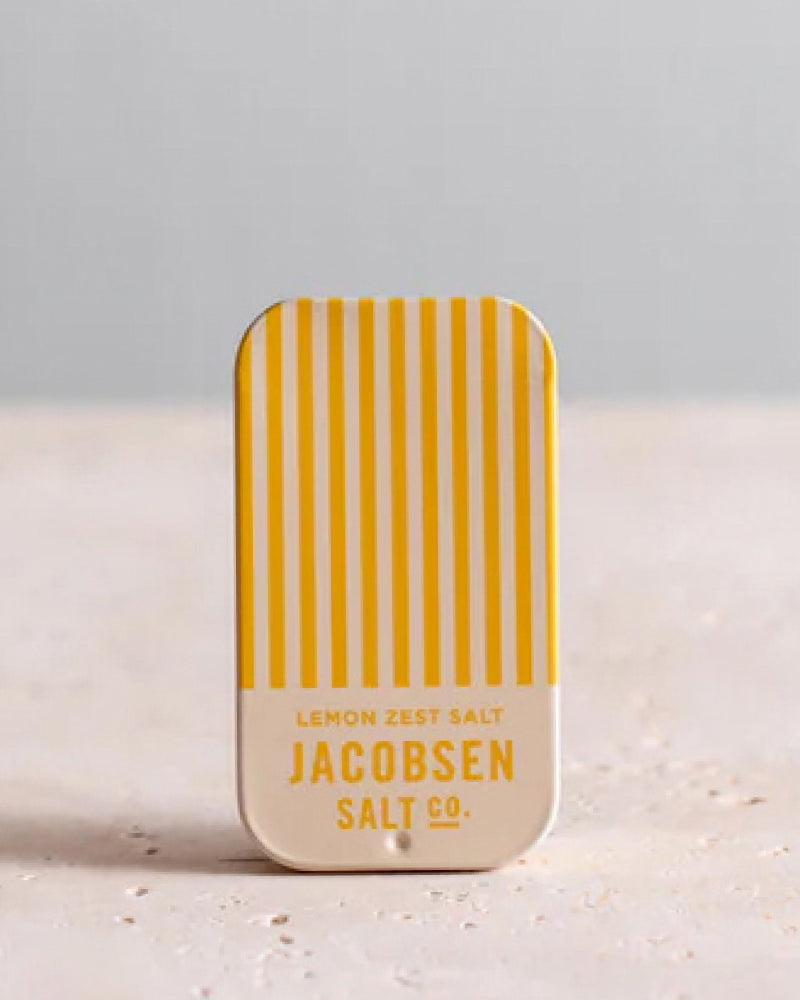Jacobsen Salt, Infused Lemon Zest Sea Salt Slide Tin