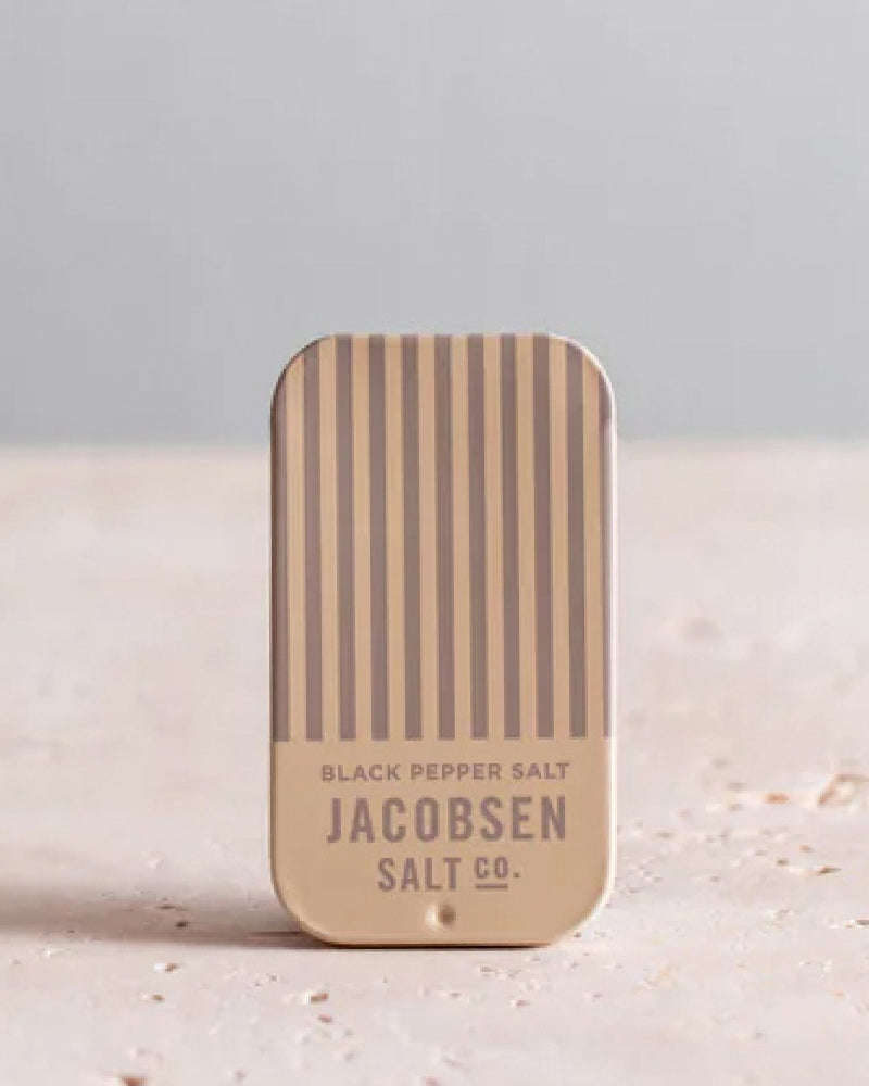 Jacobsen Salt, Infused Black Pepper Sea Salt Slide Tin
