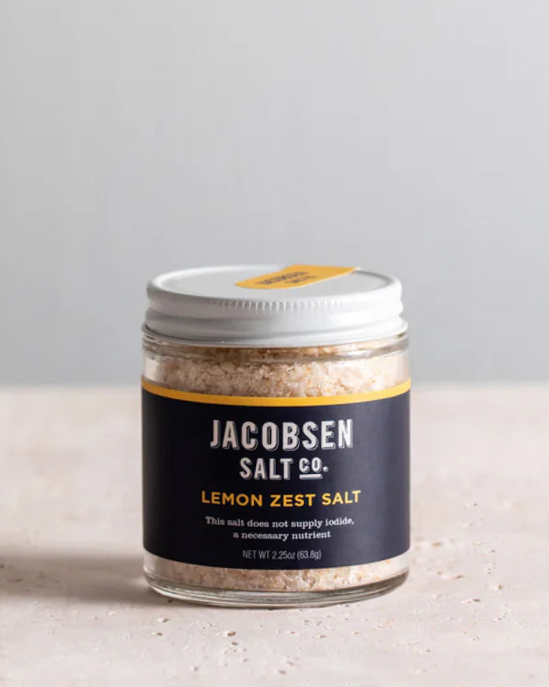 Jacobsen Salt, Lemon Zest Salt, Infused Sea Salt