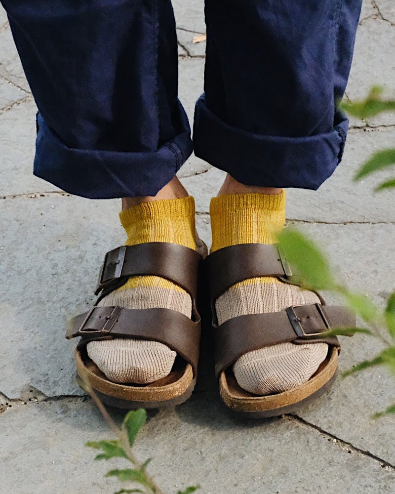 Knitwin, Ankle Socks, Linen and Cotton, Oslo Yellow