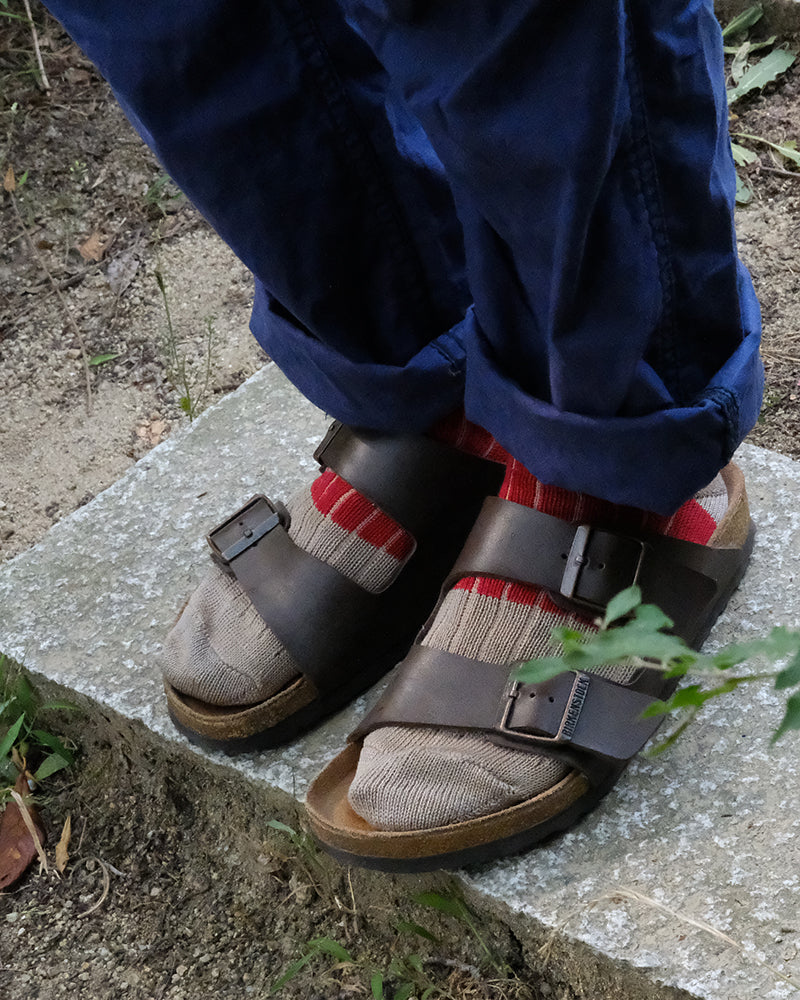 Knitwin, Ankle Socks, Linen and Cotton, Oslo Red
