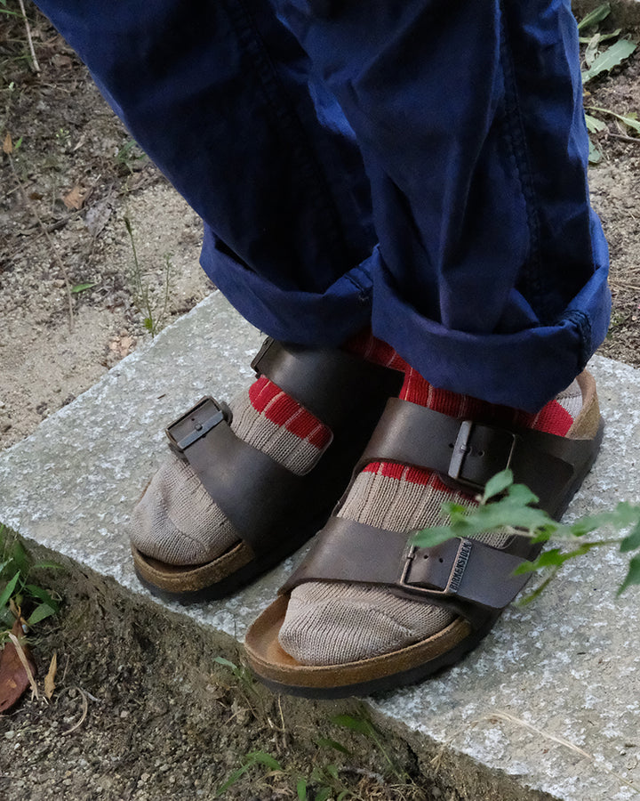 Knitwin, Ankle Socks, Linen and Cotton, Oslo Red