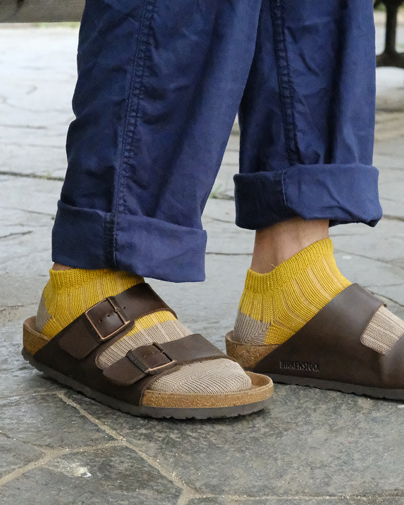 Knitwin, Ankle Socks, Linen and Cotton, Oslo Yellow