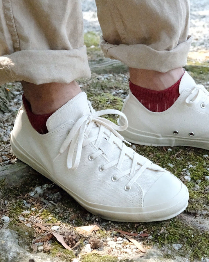 Knitwin, Ankle Socks, Linen and Cotton, Oslo Red