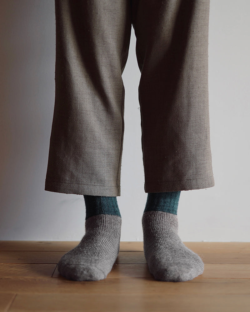 Knitwin, Slab Socks, Wool Cotton, Boston Jungle Green