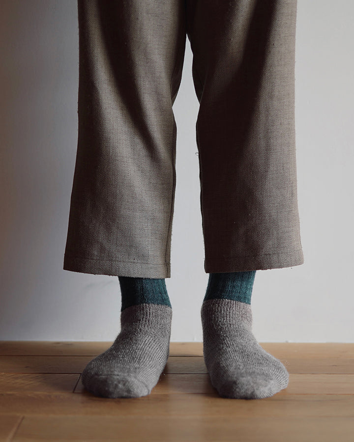 Knitwin, Slab Socks, Wool Cotton, Boston Jungle Green