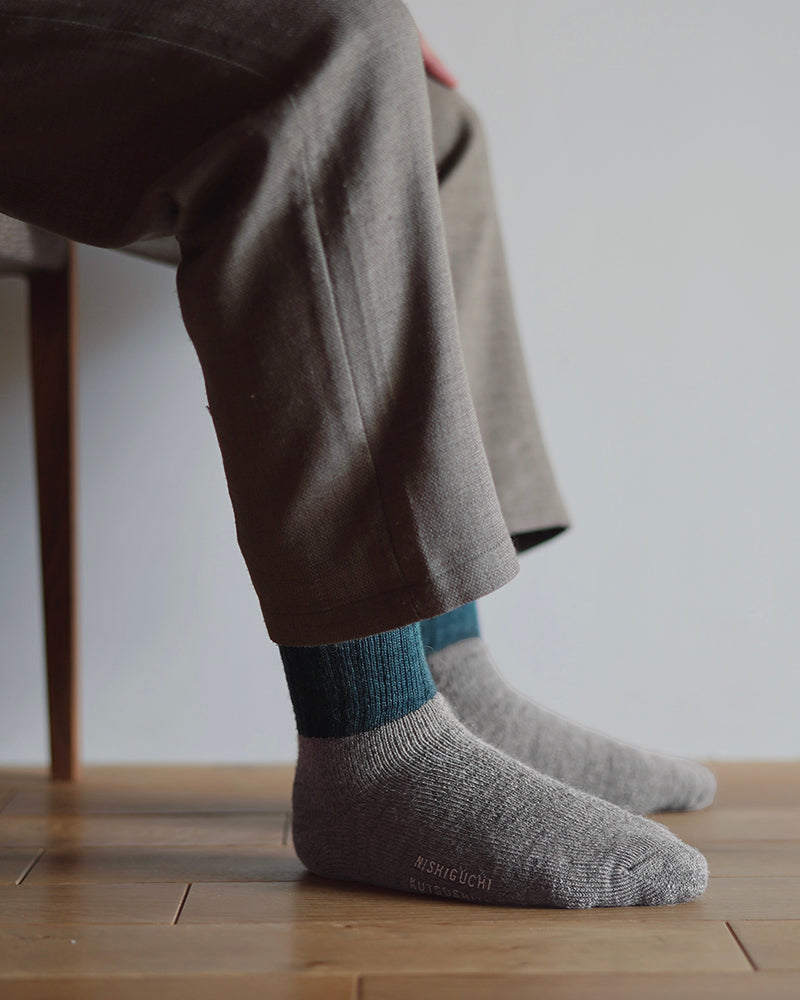 Knitwin, Slab Socks, Wool Cotton, Boston Jungle Green