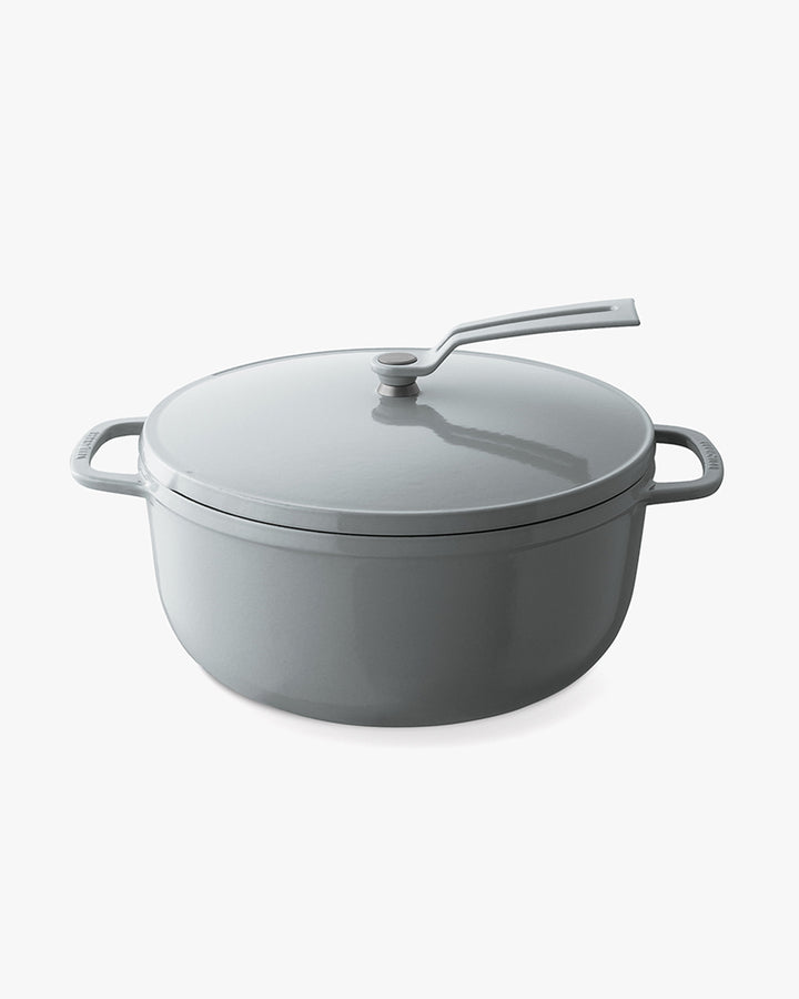 Oven Pot 2.0, Vermicular, Standing Handle, Oyster Gray, 26cm