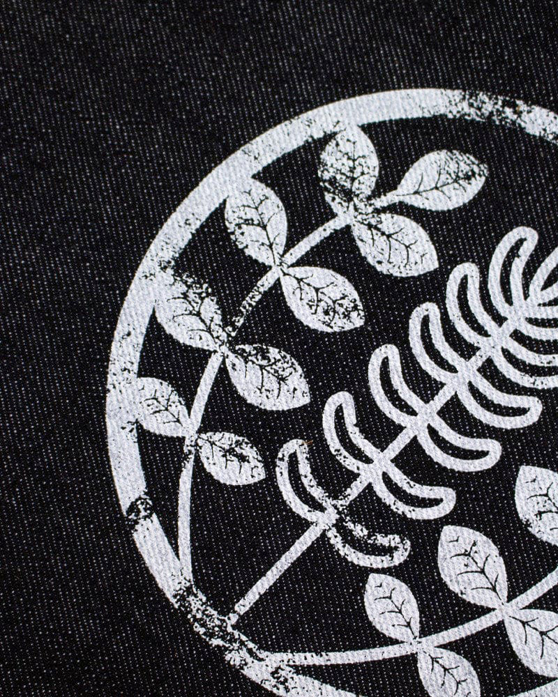 Kiriko Original Large Tote Bag, Selvedge Denim, Indigo Logo