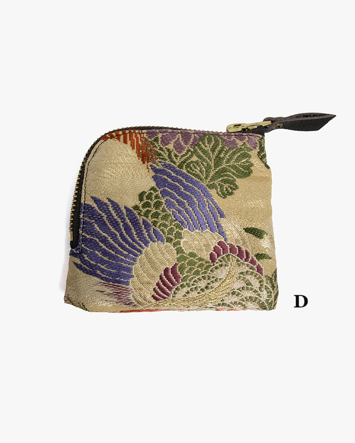 Kiriko Original Obi Zipper Wallet, Gold and Multicolor