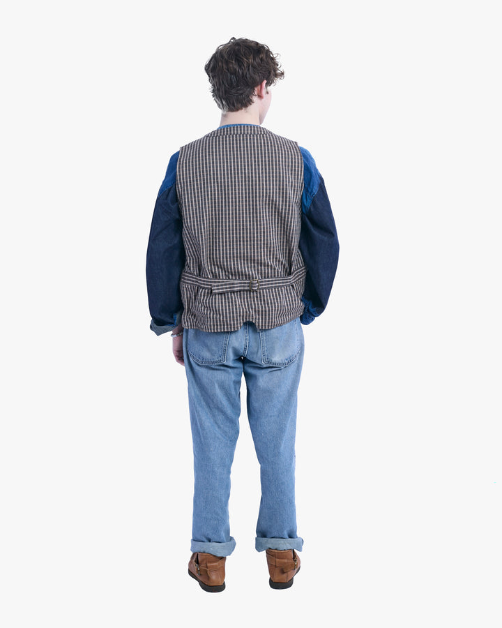 Japanese Repro Vest, L, Kapital, Brown